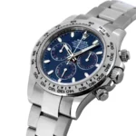 Daytona White Gold Blue Dial
