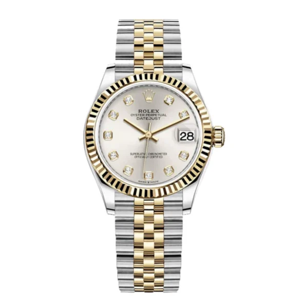 Rolex Datejust 278273 Steel And Yellow Gold Silver With Diamond Dial