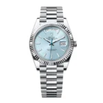 Rolex Day Date Ice Blue Grooved