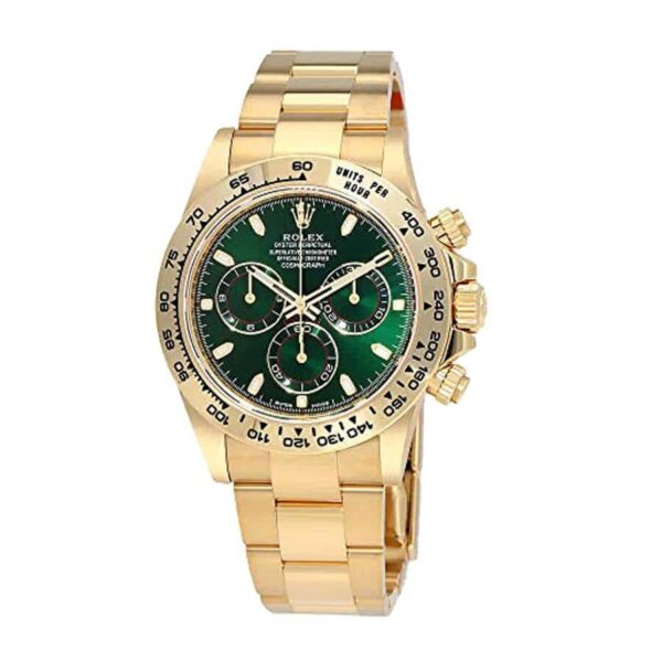 Rolex Cosmograph Daytona Oyster Yellow Gold Green Dial 116508-0013