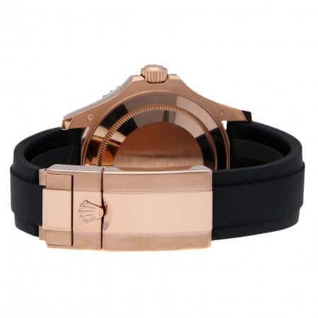 Rolex Yacht-Master 40 116655 SATS Rose Gold Automatic Rubber Black Dial