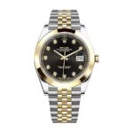 Rolex Datejust Black Diamond Dial Steel Yellow Gold 126303BKDJ Jubilee