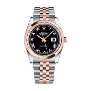 Rolex Datejust 116201 Roman Numeral Black Dial