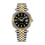 Rolex Datejust 126333 Yellow Gold & Steel Black Dial Jubilee