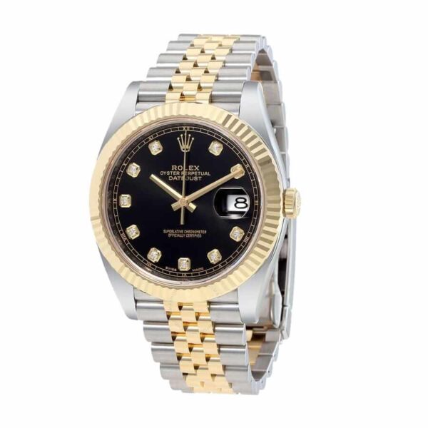 Rolex Datejust 12633BKDJ Steel Gold Automatic Black And Diamond Dial Jubilee