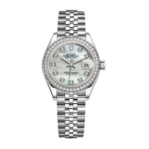 Rolex Datejust 279384RBR White Gold Mother Pearl Dial Jubilee
