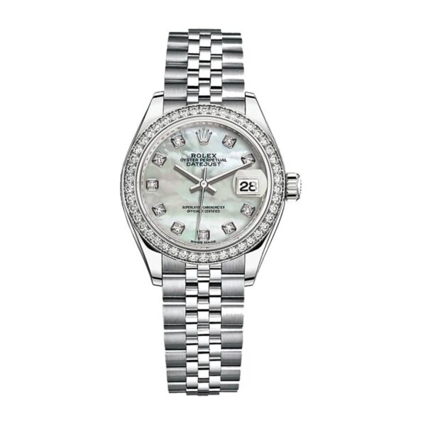 Rolex Datejust 279384RBR White Gold Mother Pearl Dial Jubilee