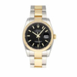 Rolex Datejust Yellow Gold Black Dial 116203 Oyster Replica