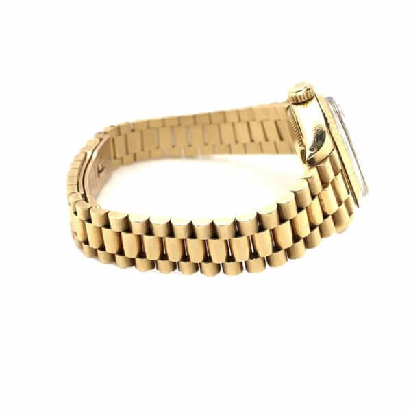 ROLEX Day-Date Automatic Mechanical Movement, 100-Meter Water Resistance, Green Dial, 18K Gold Bracelet