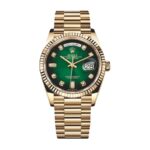 Rolex Day-Date 118238 Yellow Gold Green Dial
