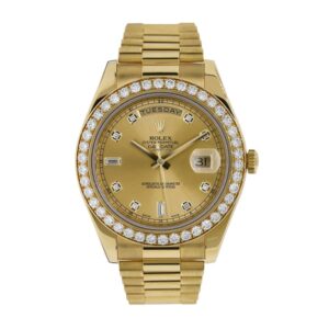 Rolex Day-Date 228348 Diamonds Gold Dial Replica