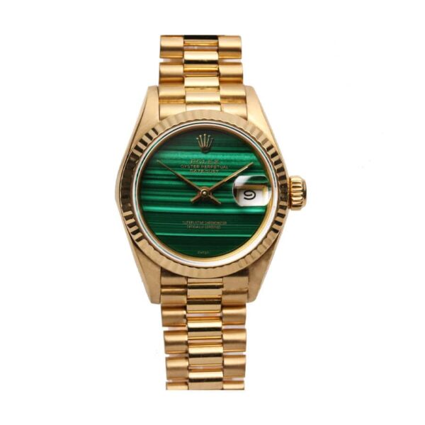 Rolex Datejust 69178 Yellow Gold Malachite Dial