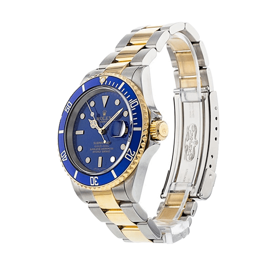 Rolex Submariner Date Two Tone Blue Dial 16613