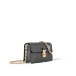LOUIS VUITTON Metis Detachable Chain Lock Opening Leather Shoulder Cross Bag for Women, Grey