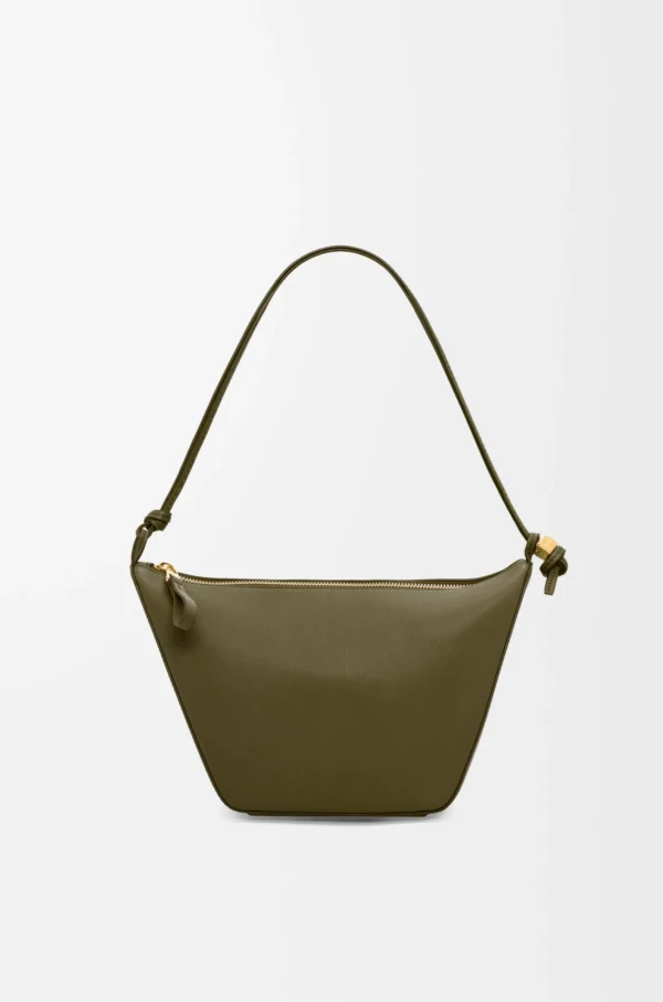 Mini Hammock hobo in classic calfskin Dark Khaki Green