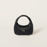 Wander Matelassé Medium Hobo Underarm Bag black