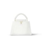 LOUIS VUITTON Capucines BB  Capucines Detachable  Shoulder Bag & Crossbody Bag for Women, White