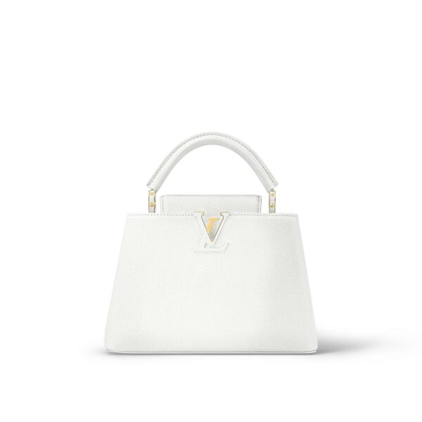 LOUIS VUITTON Capucines BB  Capucines Detachable  Shoulder Bag & Crossbody Bag for Women, White