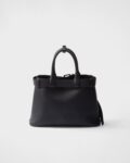 Prada Buckle Small Leather Band Handbag