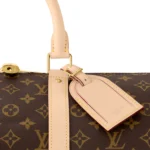 LOUIS VUITTON Keepall 45 Classic Monogram Print Monogram Canvas with Leather Trim Travel Bag  Brown