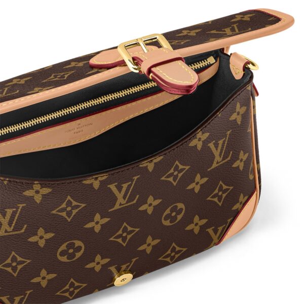 LOUIS VUITTON Diane  Classic Monogram Canvas, Coated, Small Shoulder Bag, Women's, Brown