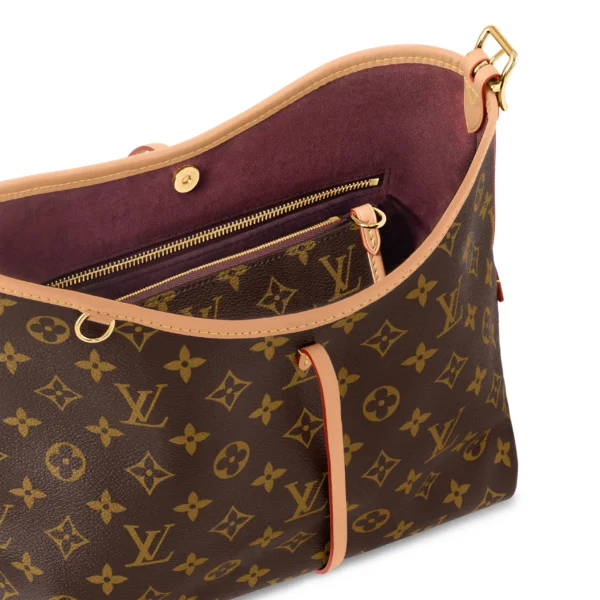 LOUIS VUITTON Carryall PM Classic Monogram All-Over Print Shopping Bag  Convertible Handbag, Shoulder Bag, Tote Bag, Small, Women's, Brown