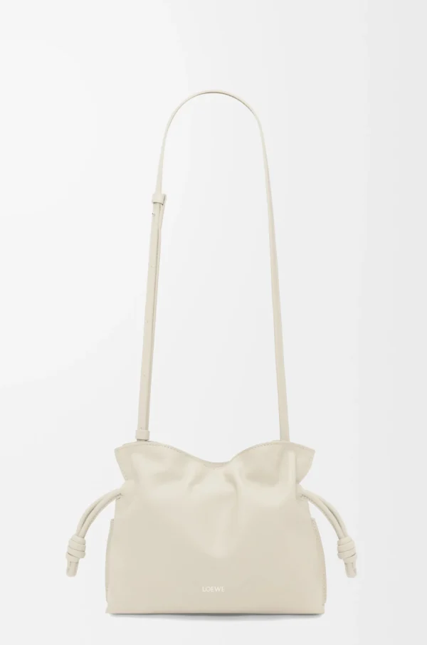 Mini Flamenco clutch in nappa calfskin Sea Salt