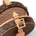 LOUIS VUITTON Petite Boite Chapeau Monogram All-Over Print Single-Compartment Round Clutch, Coated Canvas and Leather, Shoulder/Handbag, Women's, Brown