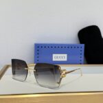 Luxury Rimless Square Sunglasses – UV400 Protection