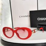 Chanel Vintage Oval Frame Sunglasses – Iconic Double CC Design