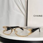 Chanel Slim Oval Metal Frame Sunglasses – Signature Double CC Luxury