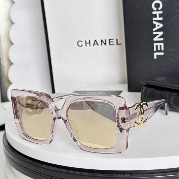 Chanel Oversized Square Frame Sunglasses – Bold Double CC Statement