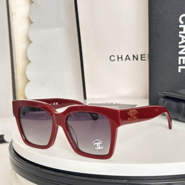 Chanel Oversized Square Sunglasses – Signature Double CC Detail