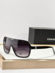 Chanel Oversized Shield Sunglasses – Futuristic Statement Edition