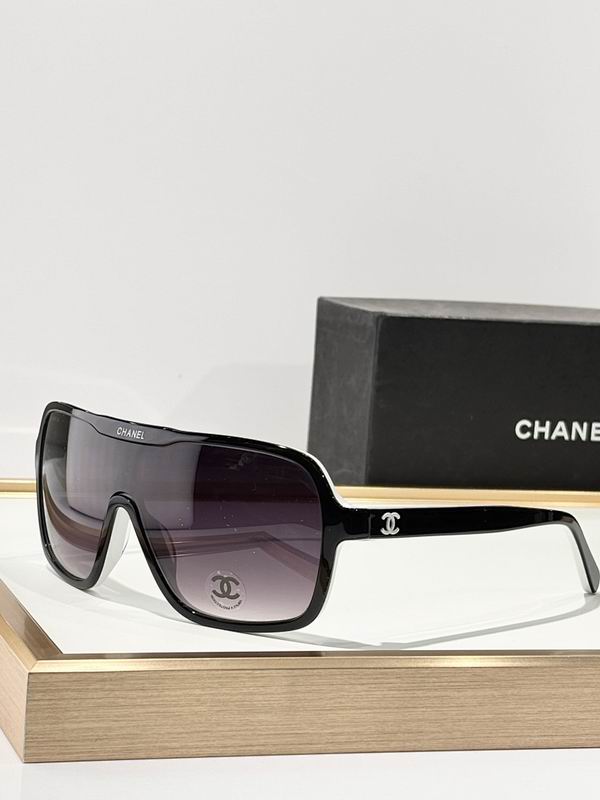 Chanel Oversized Shield Sunglasses – Futuristic Statement Edition