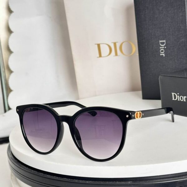 Dior Classic Round Frame Sunglasses – Gradient Lens Edition
