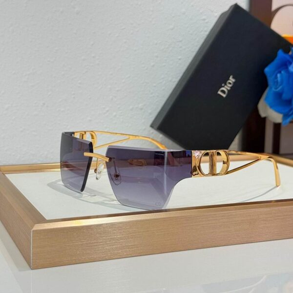 Dior CD Signature Shield Sunglasses – Luxury Rimless Edition