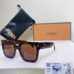 Fendi FE40101I Square Frame Sunglasses