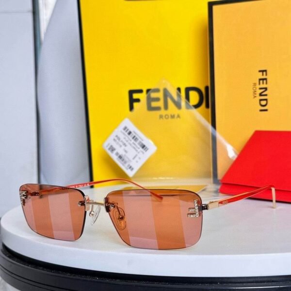 Fendi Rimless Square Sunglasses