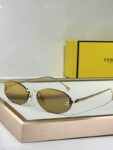FENDI Vintage Oval Sunglasses | Lightweight Metal Frame, Effortless Luxury Style