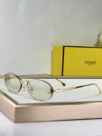 FENDI Vintage Oval Sunglasses | Lightweight Metal Frame, Effortless Luxury Style