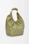 Medium Squeeze bag in mellow nappa lambskin Eucalyptus Green