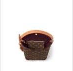 LOUIS VUITTON All In BB Monogram Coated Canvas Detachable Zippered Internal Pocket Shoulder Bag Small Female Brown