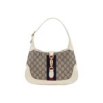 JACKIE 1961  SMALL SHOULDER BAG  white and tan two-tone