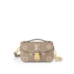 LOUIS VUITTON Pochette Metis EW Small Messenger Bag for Women in Latte Gray