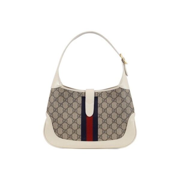 JACKIE 1961  SMALL SHOULDER BAG  white and tan two-tone