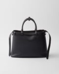 Prada Buckle Medium Leather Double-Belted Handbag