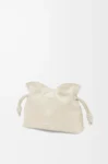 Mini Flamenco clutch in nappa calfskin Sea Salt