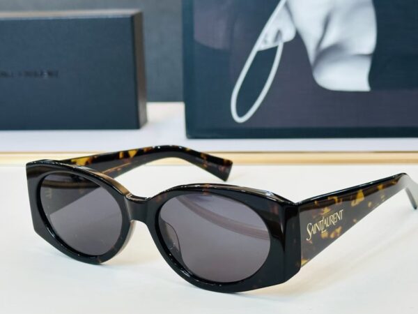 Saint Laurent Retro Oval Sunglasses