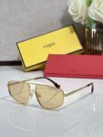 Fendi Aviator Sunglasses for Men & Women – Luxury Metal Frame UV400 Protection Designer Shades